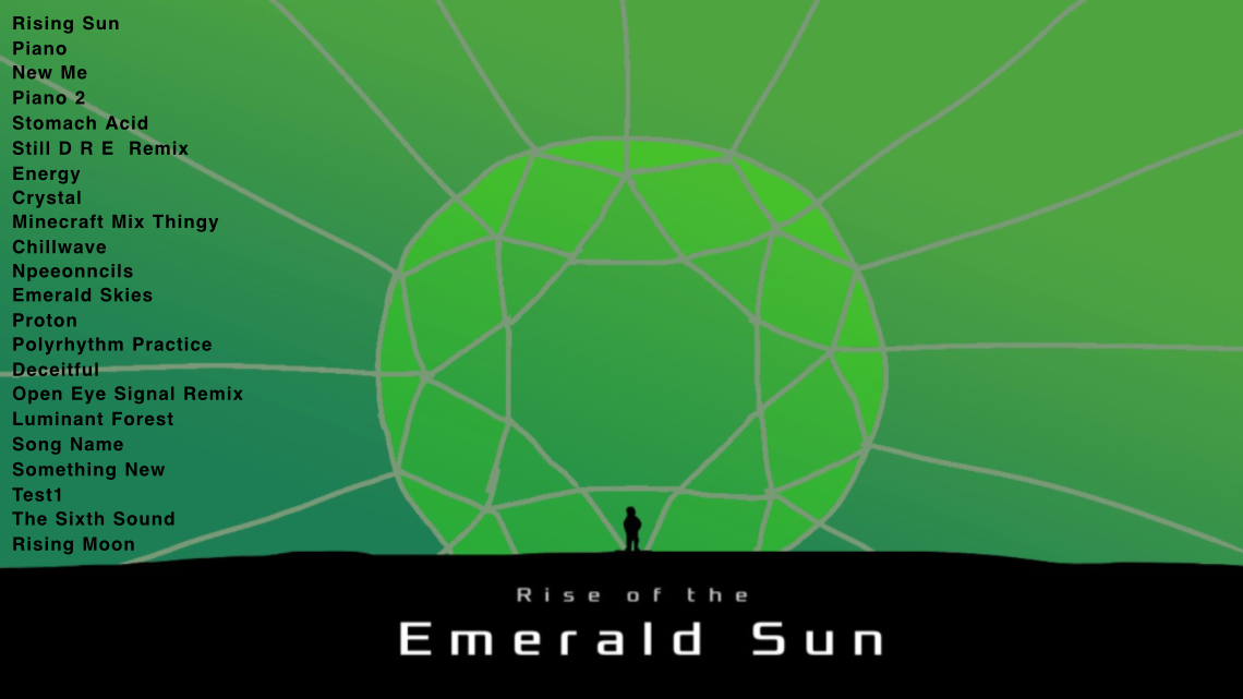 Album cover for my only currently released album: Rise Of The Emerald Sun